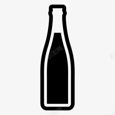瓶装药品啤酒冷饮图标图标
