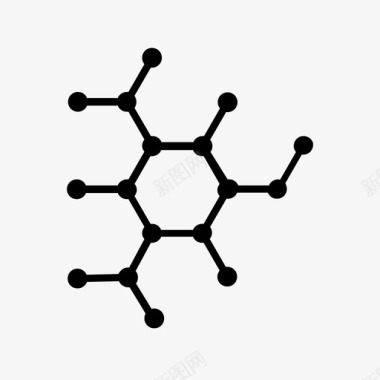 科学分子原子化学图标图标