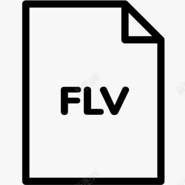 Flash扩展flv文件扩展名格式图标图标