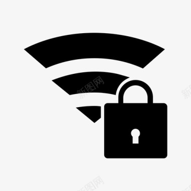 挠痒专用受保护wifi互联网安全需要密码图标图标