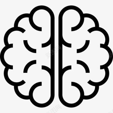 训练大脑心理健康解剖学大脑图标图标