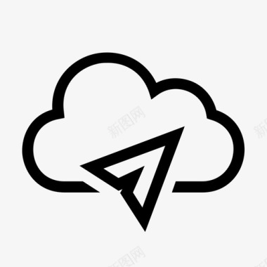 云服务器服务器云paperplain图标图标