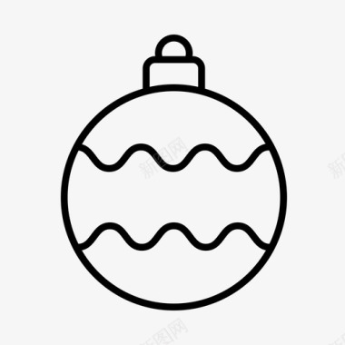 简洁装饰标识圣诞饰品圣诞球圣诞树图标图标