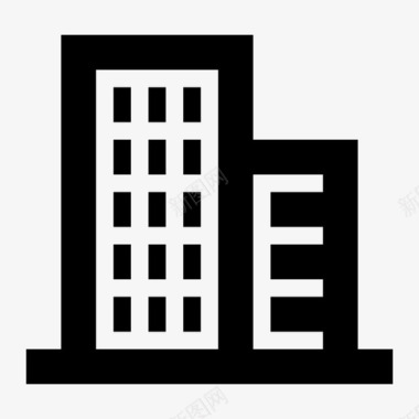 建筑摩天大楼金融材料图标图标