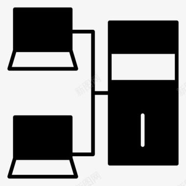 网络社交服务器连接计算机网络网络图标图标
