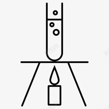 玻璃灯罩试管本生灯化学图标图标