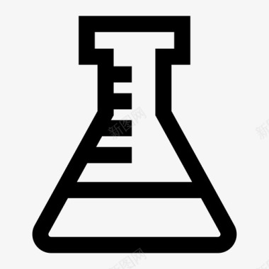 实验室海报erlenmeyer烧瓶实验室图标图标