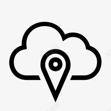 云服务器服务器云位置图标图标