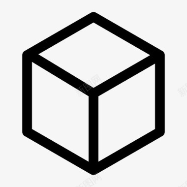 骰子立方体d6图标图标