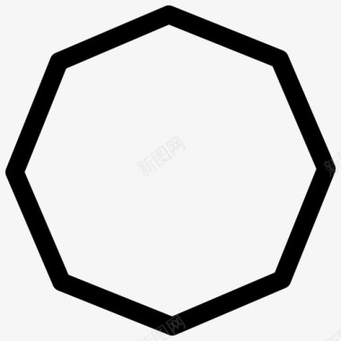 形状八角形创意对象图标图标