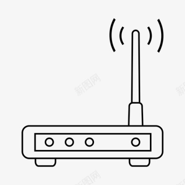 wifi互联网调制解调器互联网网络图标图标