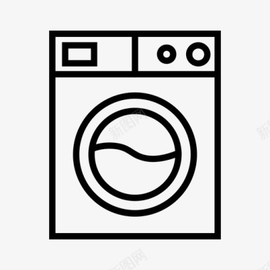 洗衣机洗衣机电子设备家用电器图标图标
