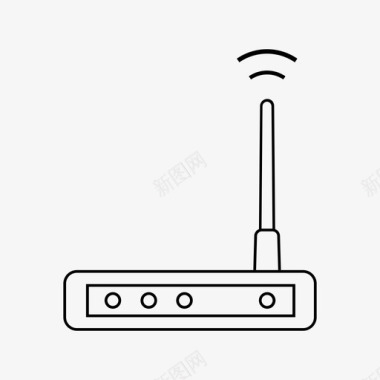 wifi互联网调制解调器互联网网络图标图标