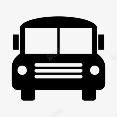 公交校车旅游图标图标