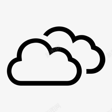 云服务器服务器云连接图标图标