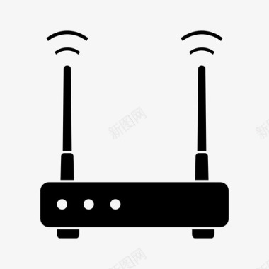 wifi互联网调制解调器互联网网络图标图标