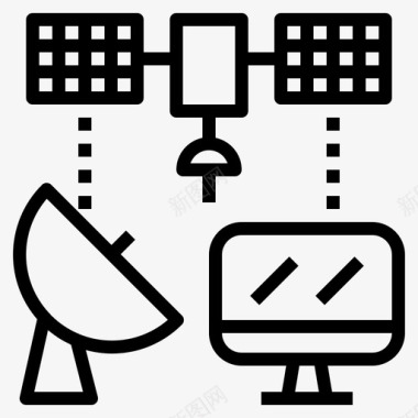 电信基站信息技术设备卫星图标图标