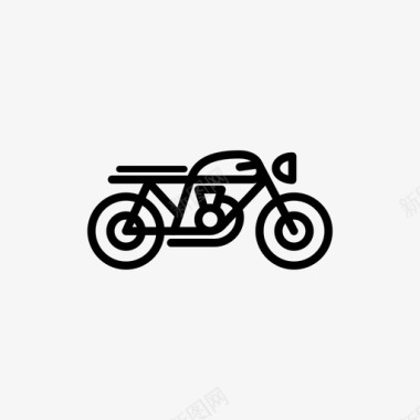 小鬼自行车摩托车图标图标