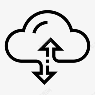 存储云存储计算互联网图标图标