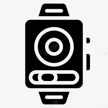 小学生电话手表智能手表音频媒体图标图标