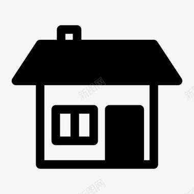 小房子免抠房子房地产小房子图标图标