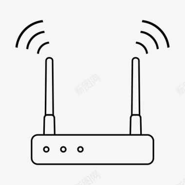 wifi互联网调制解调器互联网网络图标图标