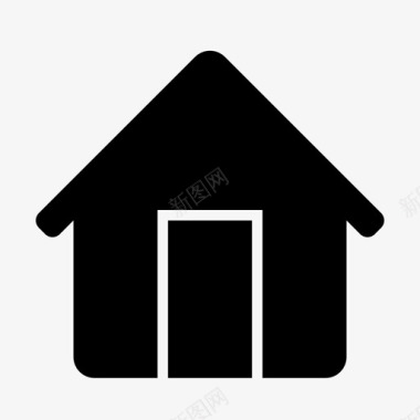 黑色房子主页仪表板房子图标图标