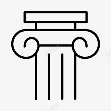 希腊艺术数字希腊图标图标