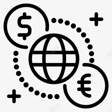 外汇货币美元欧元图标图标