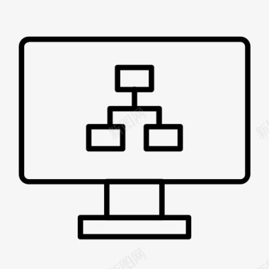 矢量公司标识计算机公司层次结构图标图标