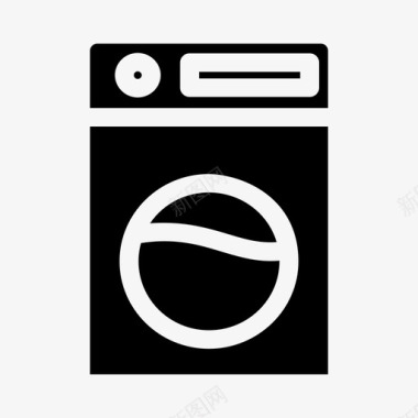 洗衣机洗衣机设备洗衣房图标图标
