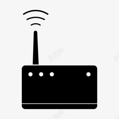 WIFI网络调制解调器互联网网络图标图标