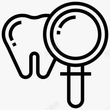 牙齿健康医院图标图标