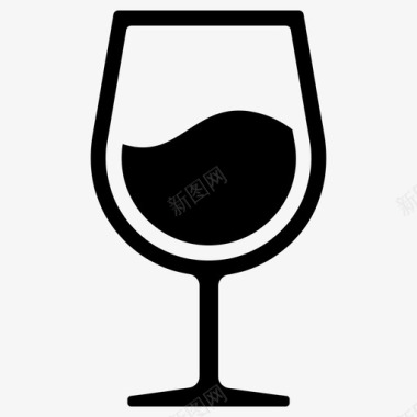 一杯酒酒红葡萄酒图标图标