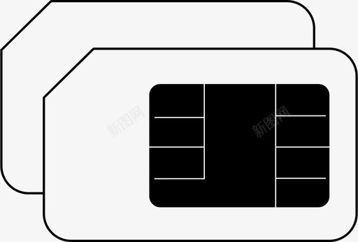 sim卡填充sim卡电话图标图标