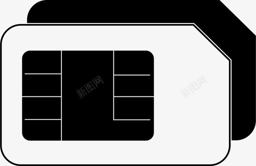 SIM手机卡sim卡电话图标图标