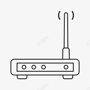 wifi互联网调制解调器互联网网络图标图标