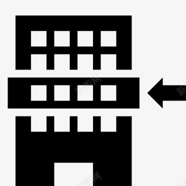 公寓建筑真实状态图标图标