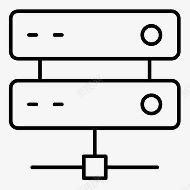 数据中心计算商业数据中心图标图标