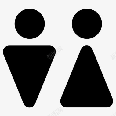 厕所男人洗手间图标图标
