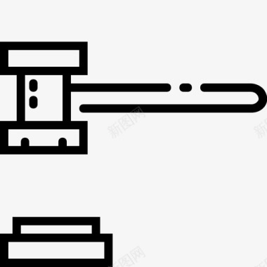 小锤子法律锤子正义法律图标图标