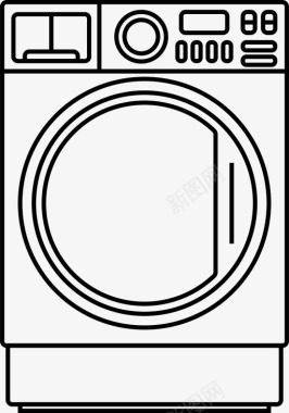 数码家用洗衣机电器电子图标图标