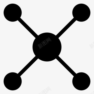 生物分子科学原子商业电子图标图标