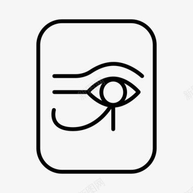 埃及背景荷鲁斯之眼文物埃及图标图标
