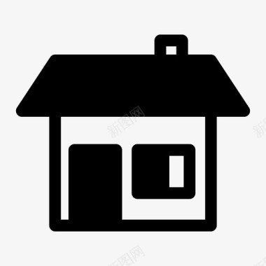 小房子免抠房子窗户小房子图标图标