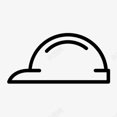 头盔建筑工人帽子图标图标