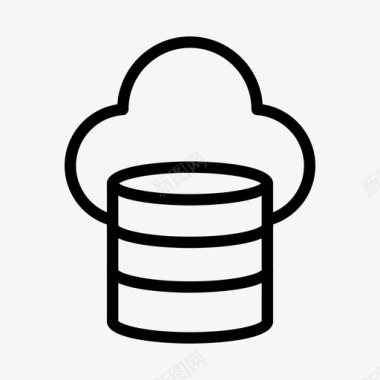 云服务器云数据云服务器图标图标