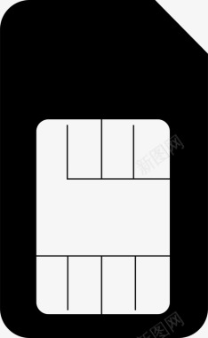 SIM手机卡sim卡电话图标图标