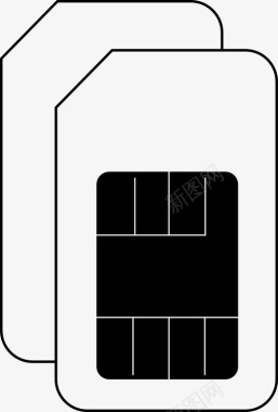 sim卡填充sim卡电话图标图标