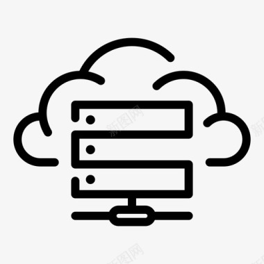 服务器云服务器数据主机图标图标